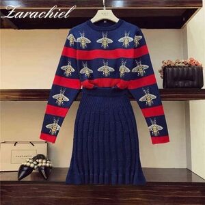 Fashion Bees Jacquard Knitted Sweater ***in the style of Gucci
